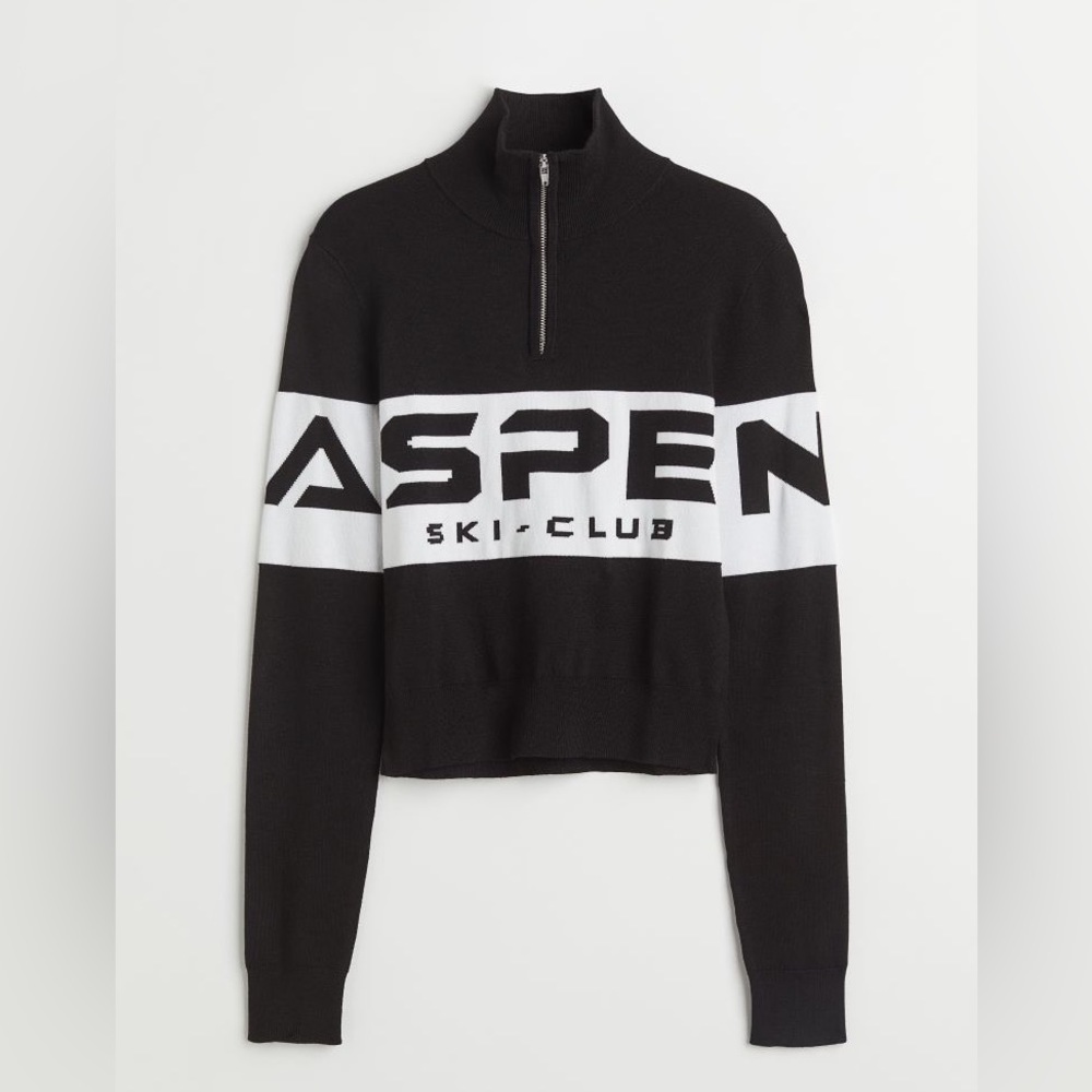 H&M Collared ASPEN SKI CLUB Sweater